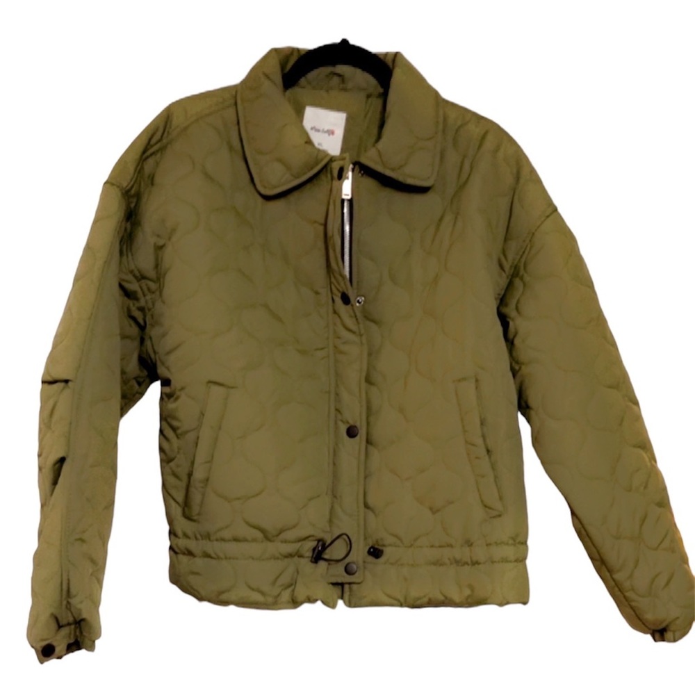 Army Green Quilted Pattern Jacket - New Condition
